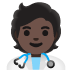 health worker, dark skin tone